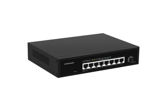 8-Port 2.5G PoE Switch With 10G SFP Uplink 100W Budget Unmanaged 220V Powered