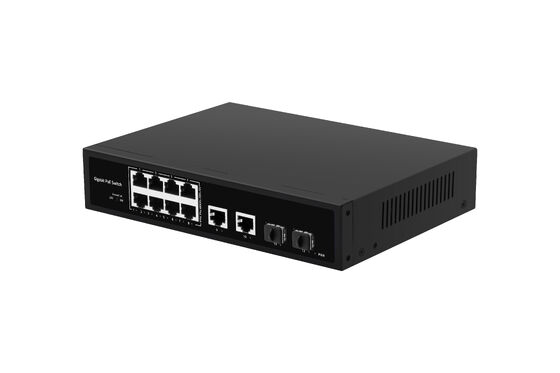 8 porte 120W Gigabit POE Switch con POE Watchdog per Business Fiber Network