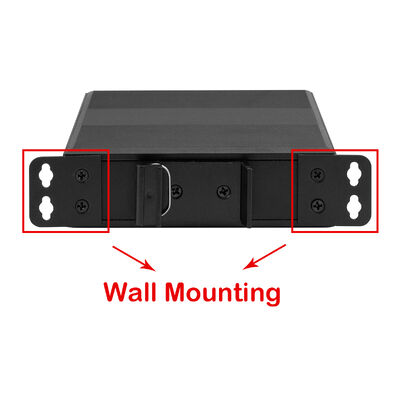 5 porte di rete veloce DIN PoE Switch PoE Af/At 120W Budget DC48V Input CE FCC certificato