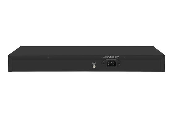 24 porte Gigabit PoE Switch 1U Tipo non gestito 1G Ethernet 300W Budget Fanless