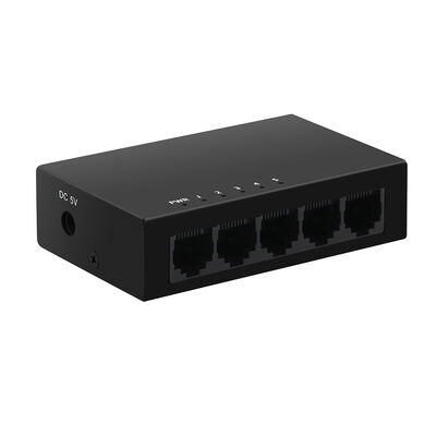 Switch Ethernet Gigabit a 5 porte 10/100/1000Mbps non gestito, desktop, con chassis in metallo, certificato CE