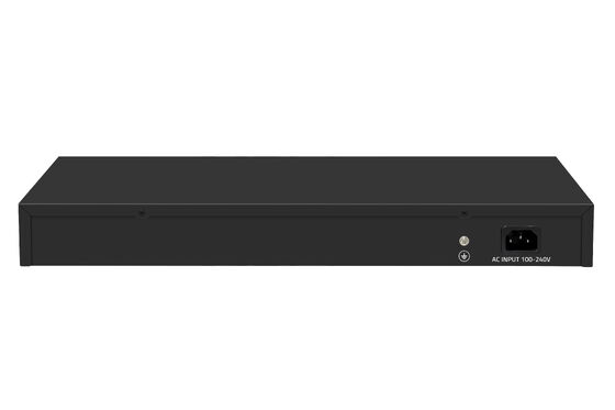 24 porte Gigabit Fiber Network Switch Non gestito Smart VLAN & Extend Mode AC alimentato