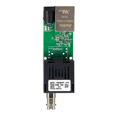 Scheda convertitore multimediale Gigabit DC5V~DC24V per soluzione di comunicazione in fibra UAV Mini formato