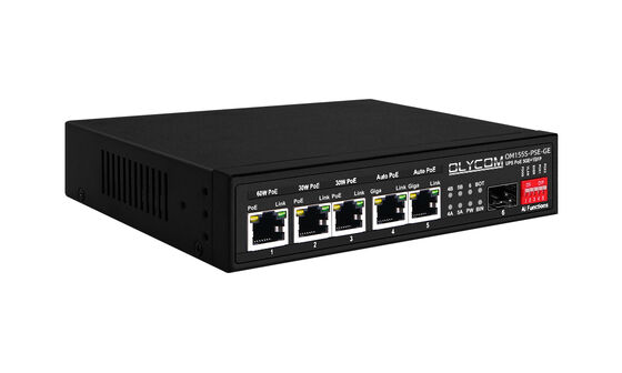 Gigabit PoE Switch MPPT Controller di carica solare SFP Fibra ottica DC12V/DC24V/DC48V Input