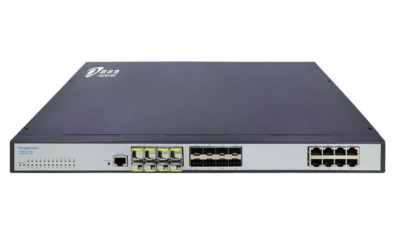Switch di rete Gigabit Managed Layer 2 24 porte CLI WEB Fanless SNMP supportato CE FCC
