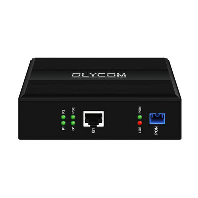 Gigabit Industriale EPON GPON con 30W PoE Singola Porta su Guida DIN per Reti Ottiche Passive