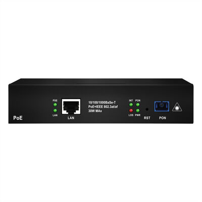 Terminal commerciale XPON PoE ONU 1 Port Gigabit 30W PoE PON per reti di accesso a fibra