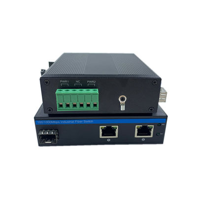 Interruttore di rete indurito 10/100Mbps Fibra Ethernet veloce IP40 DC12V DC24V non gestito