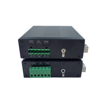 Interruttore di rete indurito 10/100Mbps Fibra Ethernet veloce IP40 DC12V DC24V non gestito