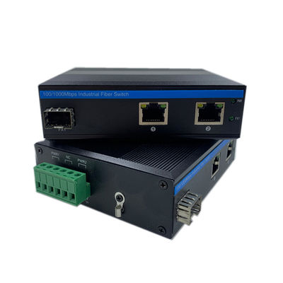 Interruttore di rete industriale Gigabit Fiber Din Rail 6KV Surge IP40 Fanless Non gestito