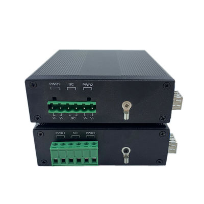 Interruttore di rete industriale Gigabit Fiber Din Rail 6KV Surge IP40 Fanless Non gestito