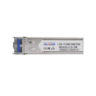 1.25Gb/S Modulo SFP Trasmettitore Gigabit Ethernet Modulo LR 20km Single Mode CE RoHS
