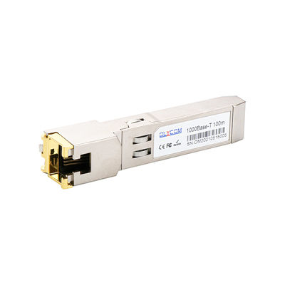 Modulo Transceiver SFP Gigabit RJ45 10/100/1000BASE-T su cavo UTP Cat5 Hot Pluggable