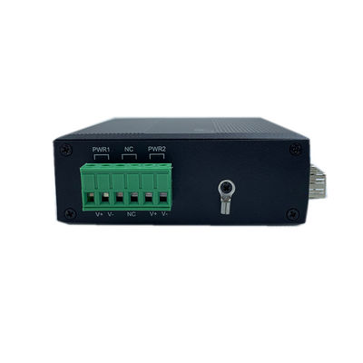 4 Port Industrial Network Switch Gigait SFP Ethernet in fibra ottica Din Rail non gestito