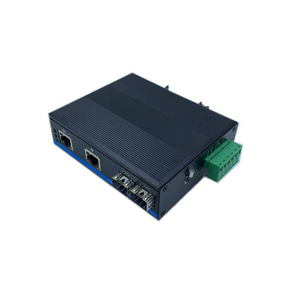 Interruttore POE industriale non gestito con 4 porte e 2 slot SFP per il sistema di telecamere di sicurezza