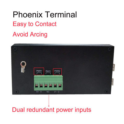 12VDC Industrial Switch 8 Port, IM-FS180GW Grado di protezione Din Rail Ethernet Switch