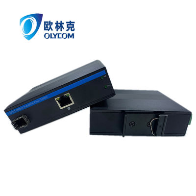 Convertitore di media robusto Poe 15.4W 30W 10/100m Fast Ethernet Non gestito Ce Din Rail
