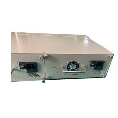 16-Slot Media Converter Rack Chassis Dual AC/DC Power 2U Dimensione Non gestita CE RoHS FCC