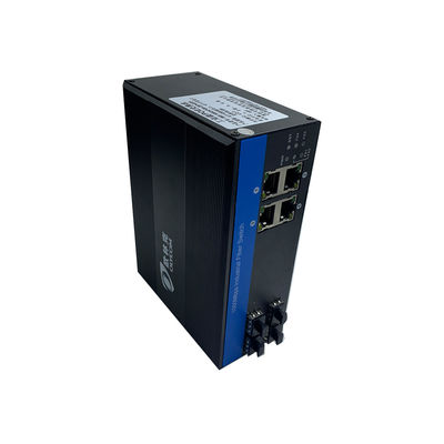 8 porte Gigabit Fiber Switch Rete industriale SFP Non gestito CE IP40