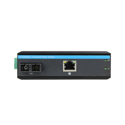 Convertitore multimediale Ethernet rapido industriale SC Fibra fissa SM/MM Non gestita 6KV CE