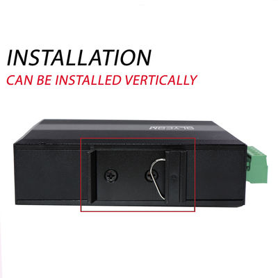 Convertitore multimediale Ethernet industriale IEEE802.3af/At Rugged Network Non gestito CE DC48V