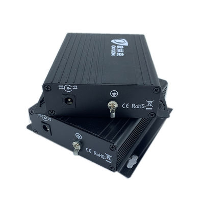 Convertitore multimediale video analogico con dati RS485/RS422 Estensione fibra SM/MM CE DC5V DC12V