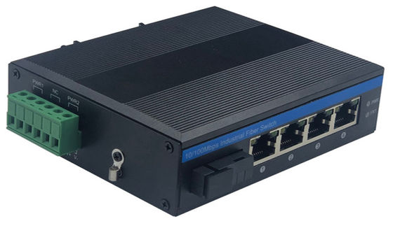 5 Port Industrial Network Switch Hub 10/100Mbps SC Connector Non gestito Basato su Realtek