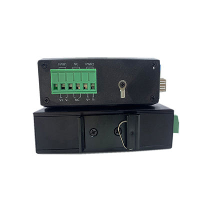 Industrial PoE Media Converter 15.4W 30W Non gestito Fast Ethernet DIN Rail CE Mini Size