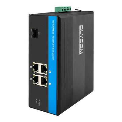 4 porte Hub di commutazione di rete industriale 10/100Mbps Ethernet veloce FCC CE non gestito