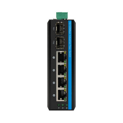 Olycom 4-Port PoE Switch Fast Ethernet Fibra SFP Livello industriale 120W Budget Utilizzo esterno