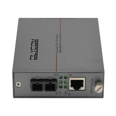 Convertitore multimediale a fibra in modalità singola Gigabit Ethernet DC5V 2U Chassis montato Non gestito