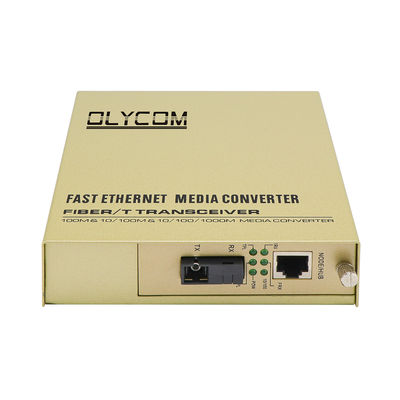 WDM Media Converter 100Mbps Rack Mount Fiber Copper Extender Non gestito
