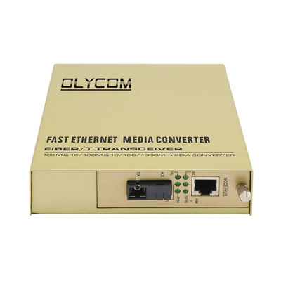 Convertitore di media della fibra del supporto di scaffale di WDM, 100Mbps convertitore della fibra Cat6