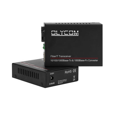 Convertitore multimediale ottico WDM a fibra singola Gigabit Non gestito 14-Slot Rack Montabile 20KM