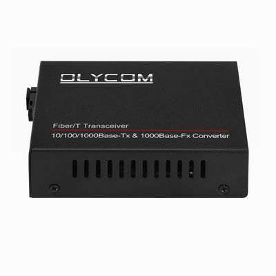 Gigabit Single Mode Media Converter PoE Non gestito DC48V 1310/1550nm 20KM Fibra SC
