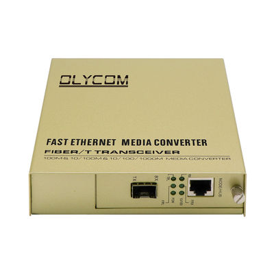 Il singolo convertitore di media della fibra di SFP, CA del convertitore di media delle reti di transizione ha introdotto 50HZ