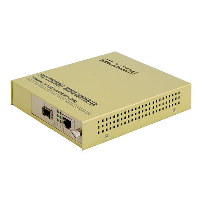 SFP Slot Rack Media Converter 1310nm Single Mode Fiber Ethernet Converter Non gestito