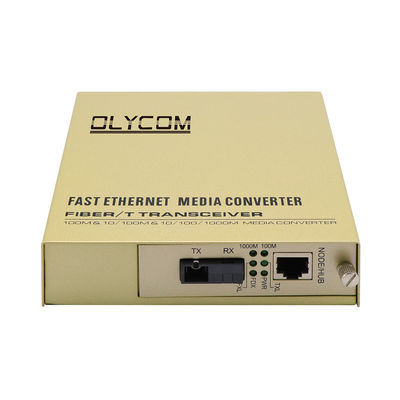 Convertitore multimediale Ethernet a fibra ottica a singolo nucleo Non gestito Input CA 1310/1550nm 220V