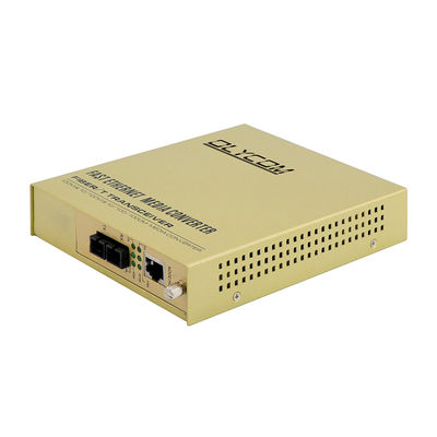 10/100Mbps Fiber Media Converter Megabit Ethernet Non gestito Fibra doppia 220V Input AC