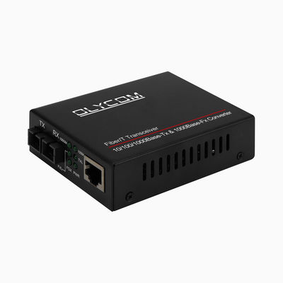 Convertitore di media Gigabit PoE 15,4W 30W Non gestito PoE attivo Duplex SM MM Fibra CE