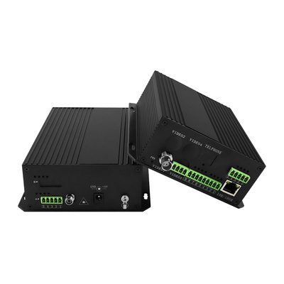Bidi Data Dry Contact Analog Video Fiber Converter RS232 RS485 montato su rack DC12V