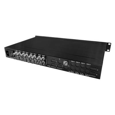 16 porte AHD CVI TVI CVBS Video a convertitore di fibra HD 1080P CCTV Monitoraggio AC220V