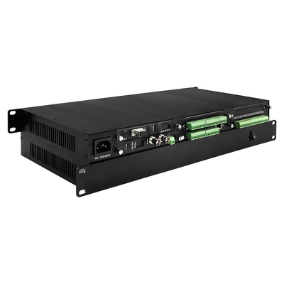 Ethernet 3g-Sdi video 6ch sopra il convertitore Rs232 bidirezionale della fibra contatta lo scaffale della chiusura 1u