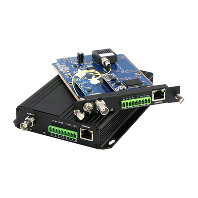 Video fibra analogica di dati 10/100M Ethernet Media Converter DC5V 40km FC di Bidi RS232