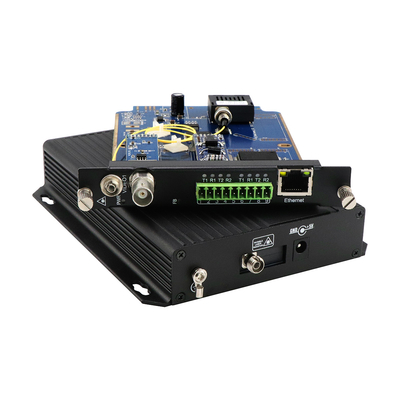Video fibra analogica di dati 10/100M Ethernet Media Converter DC5V 40km FC di Bidi RS232