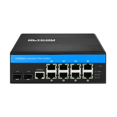 Ethernet gestito industriale Gigabit 2.5G SFP Switch LC Connector 8 porte UTP rame