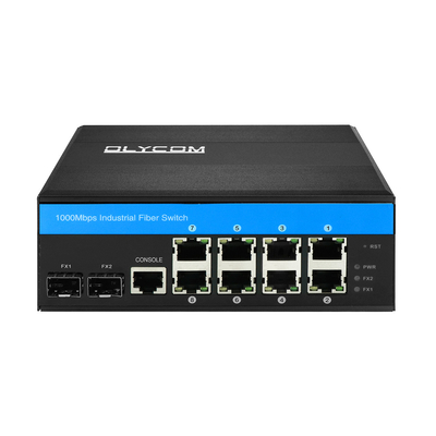 Il gigabit diretto industriale SFP di Ethernet commuta il porto 10/100/1000base-T del connettore 8 di LC