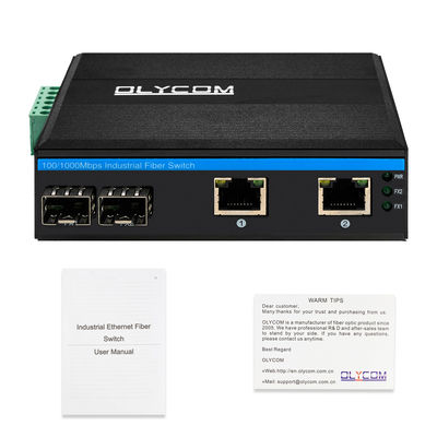 4 porte non gestite Gigabit Ethernet Switch Cassa indurita SFP slot IP40 DC24V