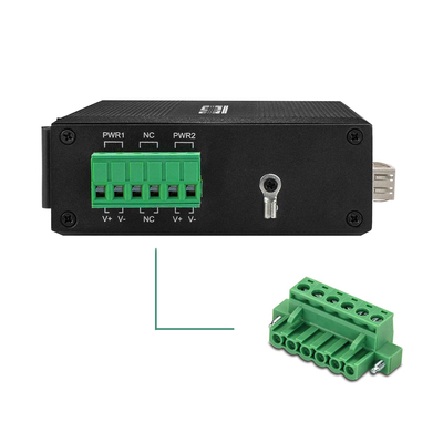 20KM commutatore industriale della fibra di gigabit della rete di 2 porti con 1 connettore di LC all'aperto